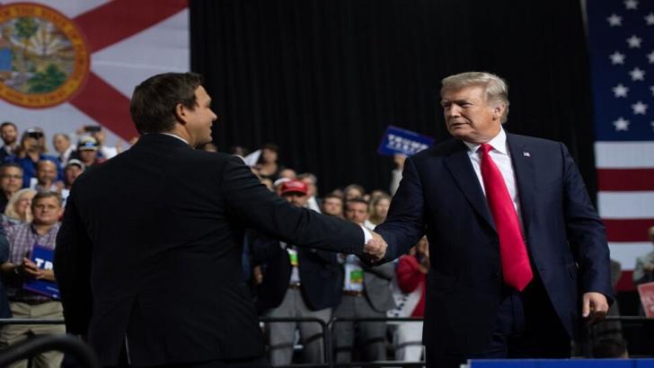 Donald Trump and Ron DeSantis